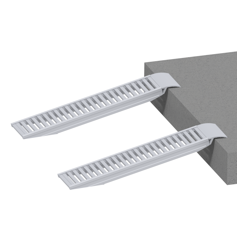 Paar Verladeschiene ohne Rand